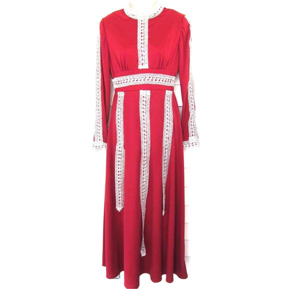 Lorrie Deb of San Francisco Vintage 60s Union Made Medieval Castlecore Dress - Picture 2 of 8